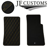 YELLOW DIAMOND VINYL 2X TAILORED FLOOR CARPETS FOR MAZDA MX5 MK2 98-05 JF1