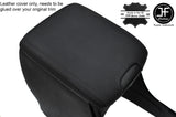 BLACK STITCH REAL LEATHER ARMREST COVER FITS TOYOTA LAND CRUISER LC4 2003-2009