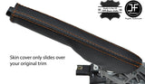 BROWN STITCH CARBON FIBER VINYL HANDBRAKE GAITER FITS VW GOLF MK5 V 03-09