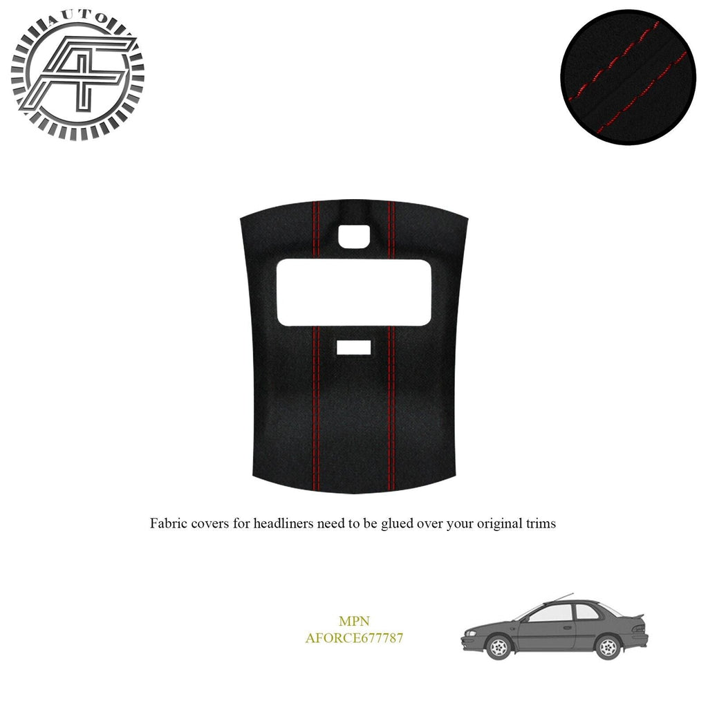 LUXE SUEDE HEADLINER COVER FOR SUBARU IMPREZA MK1 2 DOOR COUPE + SUNROOF 98-01