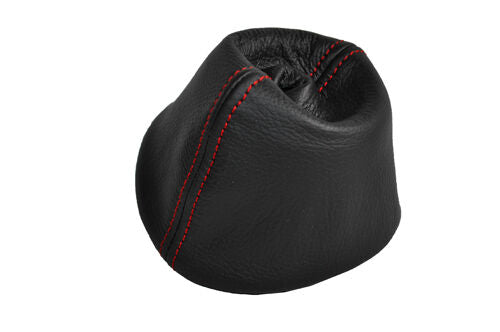 RED STITCH FITS TRIUMPH HERALD & VITESSE LEATHER GEAR  GAITER FITS OVER RUBBER