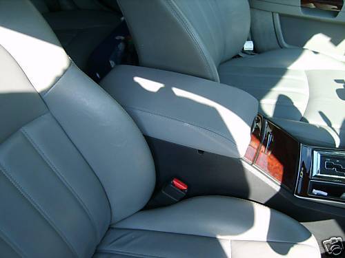 FITS CHRYSLER 300C/CRD REAL LEATHER ARM REST LID COVER GREY CUSTOM NEW