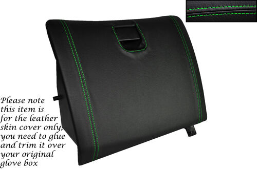 GREEN STITCH GLOVE BOX LID LEATHER SKIN COVER FITS MITSUBISHI FTO 1994-2001
