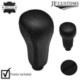 FITS LOTUS ELAN M100 S2 TURBO BLACK STITCH LEATHER COVERED GEAR KNOB + FRAME
