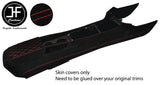 RED STITCH FULL CENTRE CONSOLE & DIAMOND ARMREST SUEDE COVER FOR CAMARO 10-15