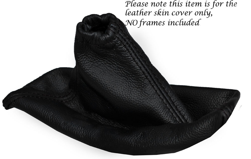 BLACK STITCHING LEATHER HANDBRAKE GAITER FITS CITROEN C5 MK2 2008-2013