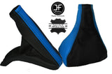 BLUE & BLACK LEATHER GEAR & HANDBRAKE GAITER FITS VAUXHALL ASTRA G IV COUPE