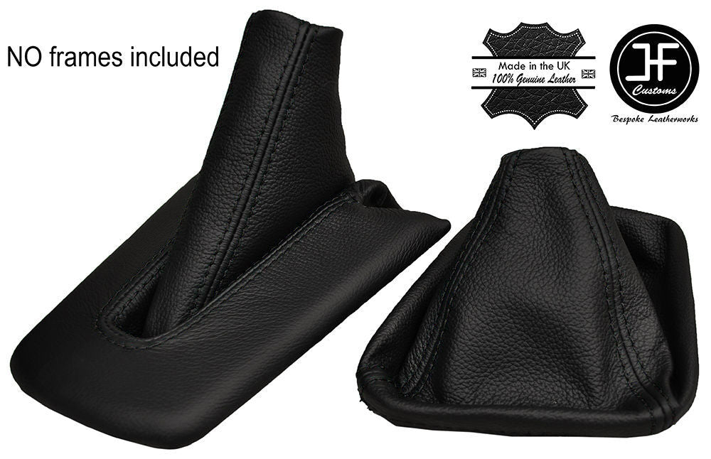 BLACK STITCH REAL LEATHER  MANUAL GEAR & HANDBRAKE FITS BMW Z4 E85 E86 02-08