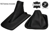 BLACK STITCH REAL LEATHER  MANUAL GEAR & HANDBRAKE FITS BMW Z4 E85 E86 02-08