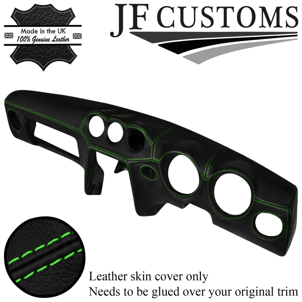 GREEN STITCH DASH DASHBOARD LEATHER COVER FITS DATSUN 240Z 260Z 1970-1974
