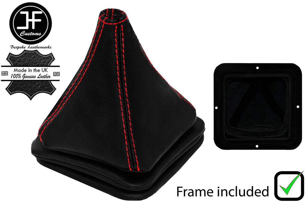 RED STITCH LEATHER MANUAL GEAR SHIFT+PLASTIC FRAME FOR REGAL CUTLAS 1978-1987