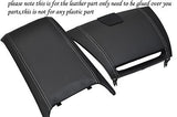 white stitch FITS MAZDA RX8 2 X CENTER CONSOLE COVERS LEATHER 2003+ CUSTOM NEW
