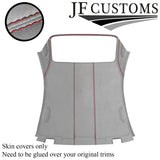 D RED STITCH L GREY SUEDE HARDTOP HEADLINER KIT COVER FOR BMW E46 CONVERTIBLE