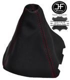 RED STITCH REAL LEATHER MANUAL GEAR GAITER FITS SKODA FABIA I RS 1999-2007