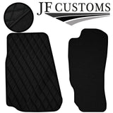 BLACK DIAMOND STITCH VINYL 4X TAILORED FLOOR CARPETS FOR MAZDA RX8 03-12 JF1