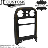 YELLOW STITCH LEATHER RADIO SURROUND COVER FITS MAZDA MX5 MK1 MIATA 94-97
