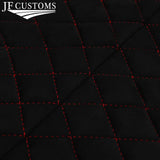 DSG2 RED DIAMOND STITCH LUXE SUEDE HEADLINER COVER FOR JAGUAR S TYPE 99-07