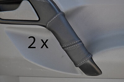 grey stitch FITS MERCEDES SPRINTER & VW CRAFTER 06-12 2X DOOR HANDLE COVERS