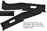 BLACK STITCH FITS TRIUMPH STAG MK1 MK2 2X B POST PILLAR LEATHER SKIN COVERS