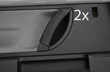 grey stitching FITS VW BEETLE 98-11 BLACK LEATHER 2X DOOR HANDLE COVERS ONLY
