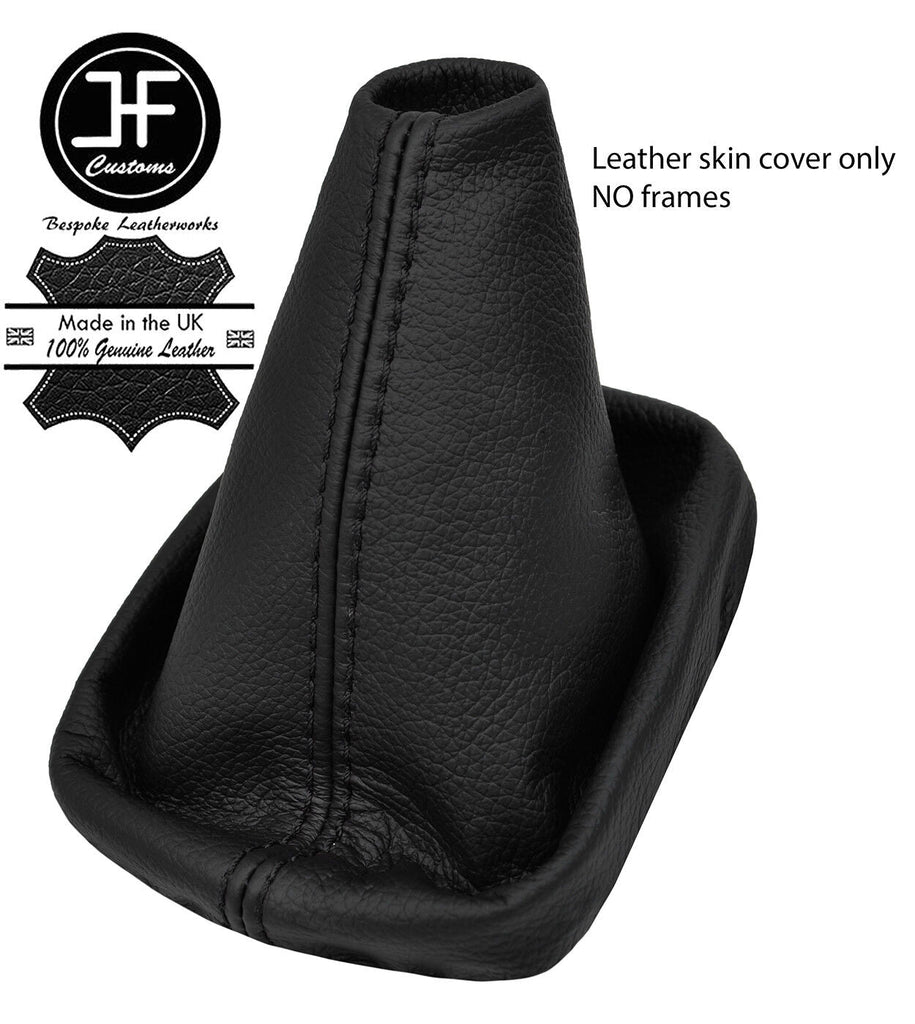 BLACK STITCH REAL LEATHER MANUAL GEAR GAITER FITS RENAULT FLUENCE ROYLE 10-17