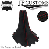 D RED STITCH TOP GRAIN LEATHER GEAR GAITER FITS TOYOTA COROLLA G6 G6R 97-00