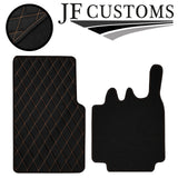 BEIGE DIAMOND VINYL 2XTAILORED FLOOR CARPET FOR SMART FORTWO 450 03-07 JF1