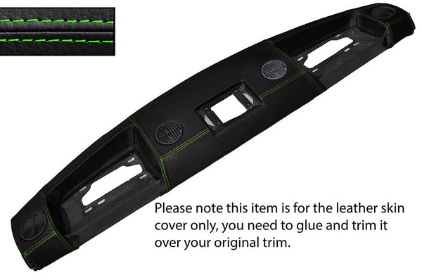 GREEN STITCH TOP DASH DASHBOARD LEATHER SKIN COVER FITS RANGE ROVER CL ...