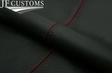 D RED STITCH ITALIAN LEATHER GEAR GAITER COVER FITS CITROEN C3 AIRCROSS 17-19