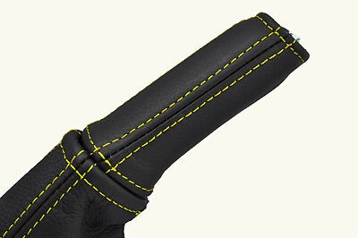yellow stitch FITS VAUXHALL OPEL ASTRA MK5 5 H HOLDEN HANDBRAKE HANDLE COVER