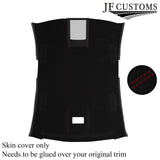 DARK RED STITCH LUXE SUEDE HEADLINER COVER FITS JAGUAR XF 2008-2015 CUSTOM NEW