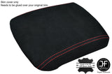 RED STITCHING ARMREST REAL SUEDE COVER FITS NISSAN NAVARA D40 2005-2015