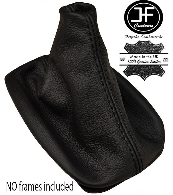 BLACK STITCH FITS VW GOLF Mk4 1998-2003 5 & 6 SPEED BLACK LEATHER GEAR GAITOR