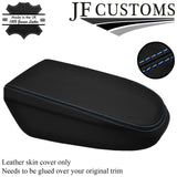 FITS FORD KUGA 2008-2012 LIGHT BLUE STITCH ITALIAN LEATHER ARMREST COVER