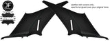 BLACK STITCH 2X REAR QUARTER PANEL LEATHER COVERS FITS MERCEDES W202 C CLASS