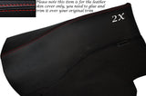 RED STITCH 2X REAR DOOR CARDS LEATHER SKIN COVERS FITS NISSAN 300ZX Z32 90-96