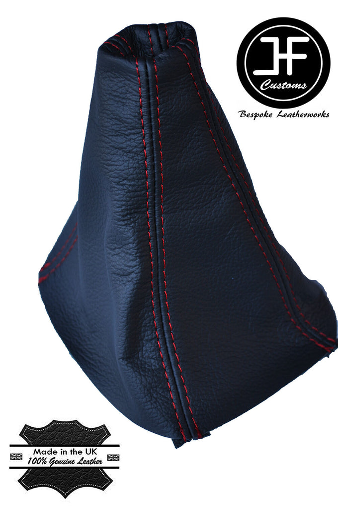 RED STITCH MANUAL LEATHER GEAR GAITER FITS HYUNDAI SANTA FE 2001-2006 CUSTOM NEW