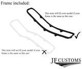 BLACK STITCH LEATHER HANDBRAKE+PLASTIC FRAME FITS SUBARU IMPREZA 05-07