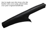 WHITE STITCHING FITS NISSAN JUKE 2010-2013 + LEATHER HANDBRAKE GAITER ONLY