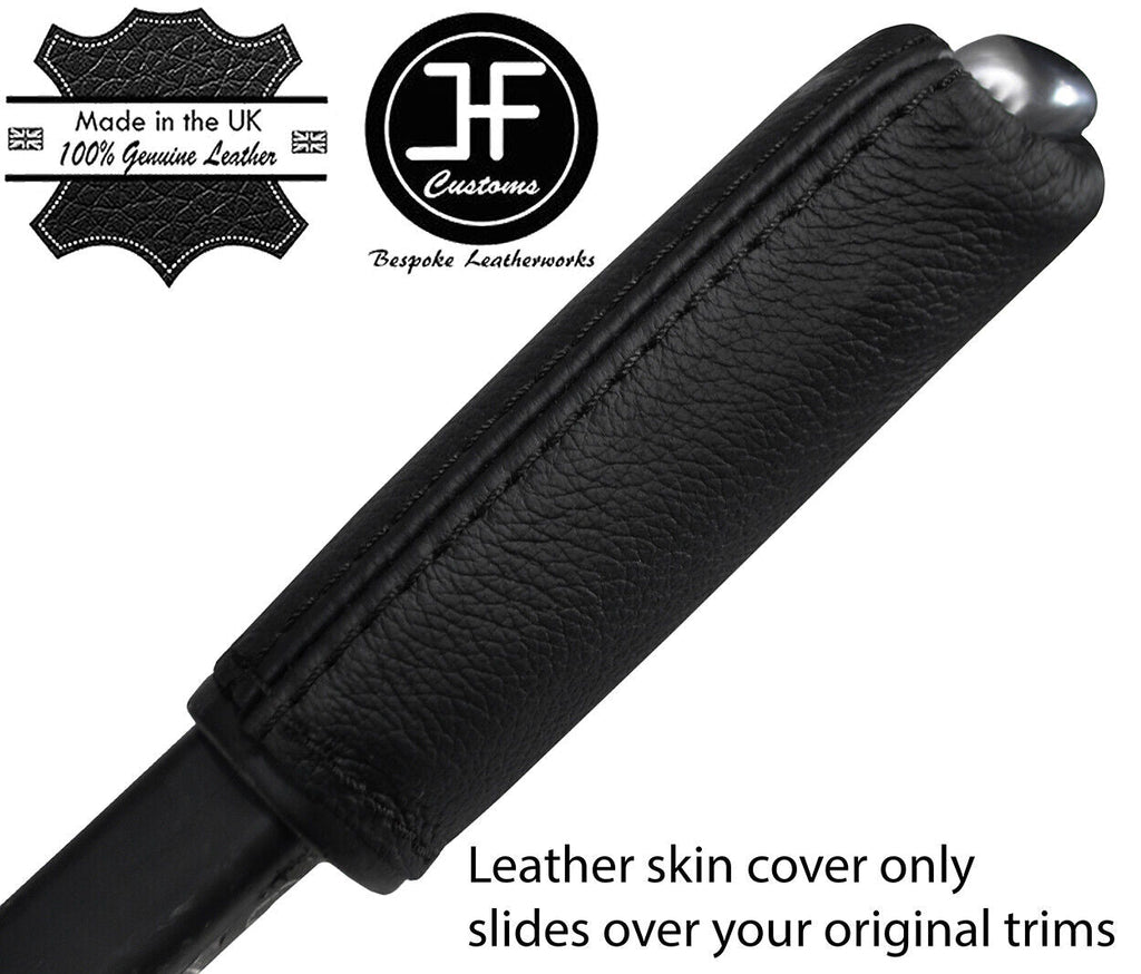 BLACK STITCH HANDBRAKE HANDLE LEATHER COVER FITS RENAULT MEGANE MK3 08-16