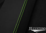 GREEN STITCH 3X DASH TRIM LEATHER SKIN COVERS FITS LAND ROVER DEFENDER 07-14
