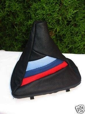 FITS BMW E30 E36 E46 Z3 E34 LEATHER GEAR GAITER TRI STRIPES NEW CUSTOM NEW