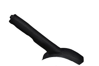 black stitch FITS NISSAN X-TRAIL 01-07 LEATHER HANDBRAKE GAITER CUSTOM NEW