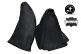BLACK STITCHING FITS MAZDA MIATA MX5 1998-2005 LEATHER GEAR&HANDBRAKE LEATHER