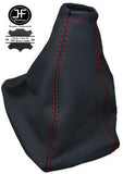 RED STITCHING DARK GREY LEATHER GEAR GAITER FITS MERCEDES SPRINTER VAN 01-05