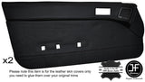 BLACK STITCH 2X FULL DOOR CARD LEATHER COVER FITS MAZDA RX7 FC 1986-1988