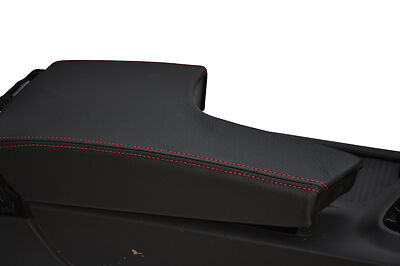 FITS VAUXHALL INSIGNIA LEATHER ARMREST COVER red stitch CUSTOM NEW MADE IN UK