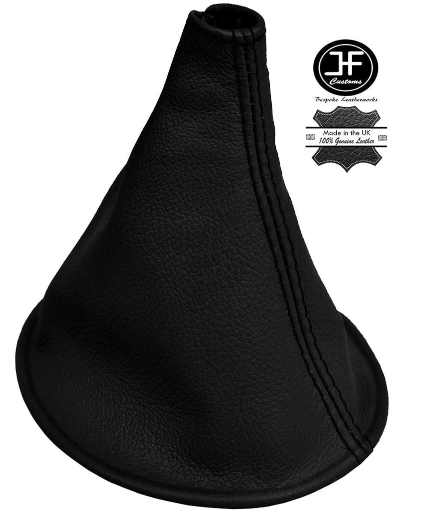 BLACK STITCH MANUAL REAL LEATHER GEAR STICK GAITER FOR TOYOTA YARIS VITZ 99-03