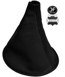 BLACK STITCH MANUAL REAL LEATHER GEAR STICK GAITER FOR TOYOTA YARIS VITZ 99-03