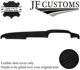 BLACK  STITCH ITALIAN LEATHER TOP DASH DASHBOARD COVER FITS TOYOTA HILUX 78-83